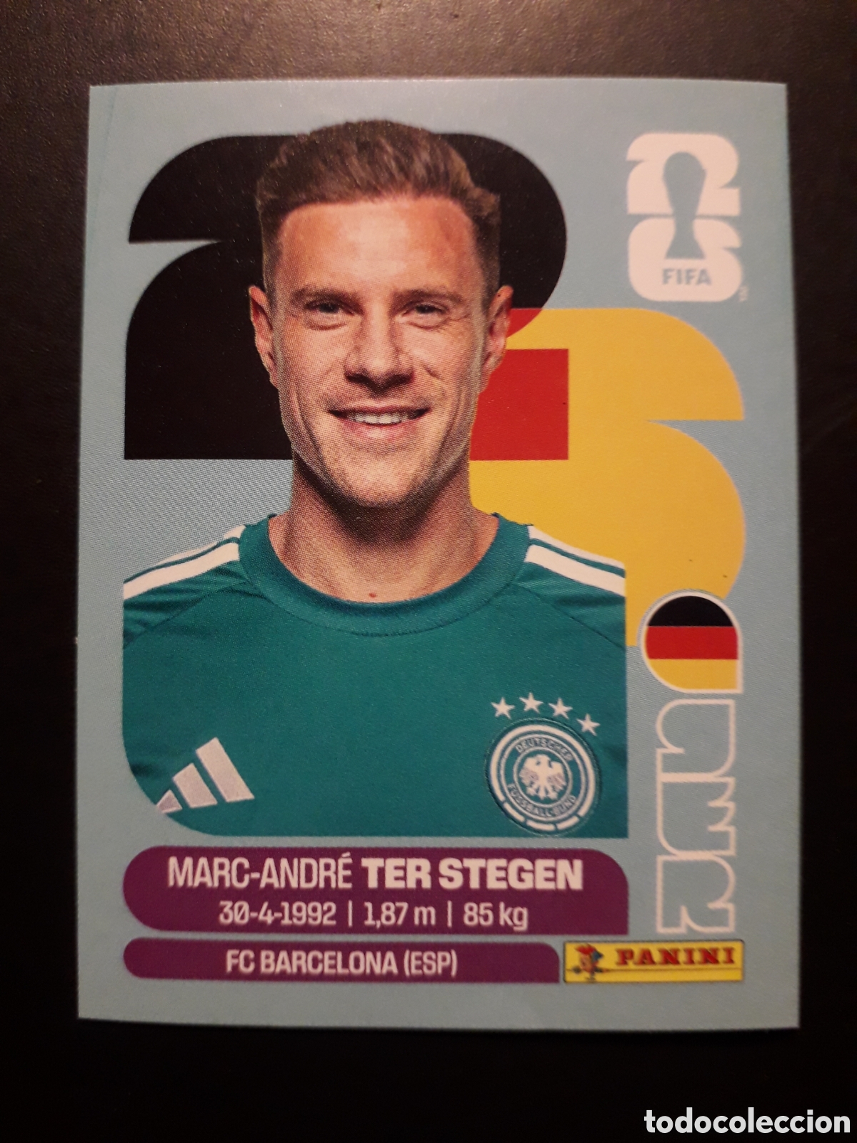 Cromos de f&uacute;tbol: TER STEGEN ALEMANIA GER 2 MUNDIAL F&Uacute;TBOL 2026 FIFA WORLD CUP PANINI SIN PEGAR PEDIDO M&Iacute;NIMO 3&euro;.
