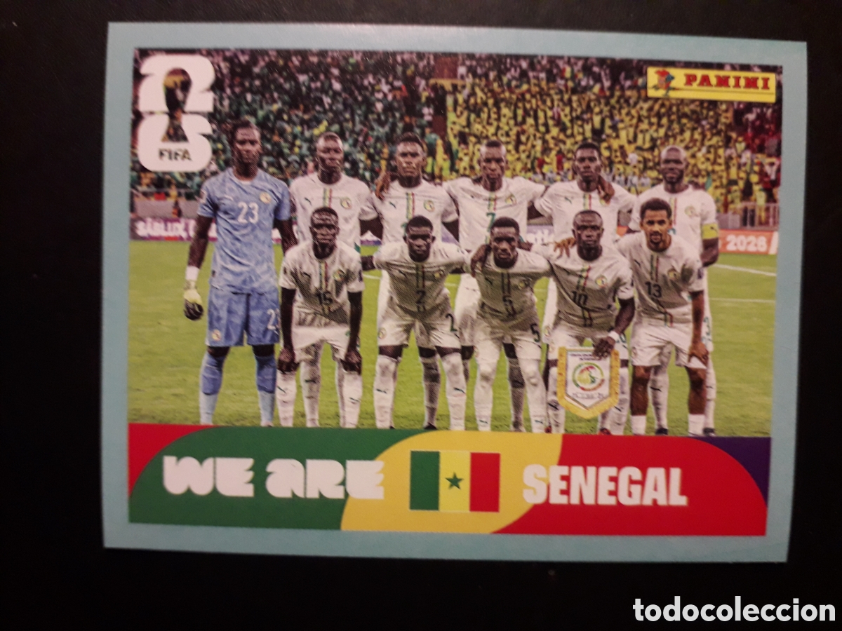 Cromos de f&uacute;tbol: EQUIPO SENEGAL SEN 13 MUNDIAL F&Uacute;TBOL 2026 FIFA WORLD CUP PANINI SIN PEGAR PEDIDO M&Iacute;NIMO 3&euro;