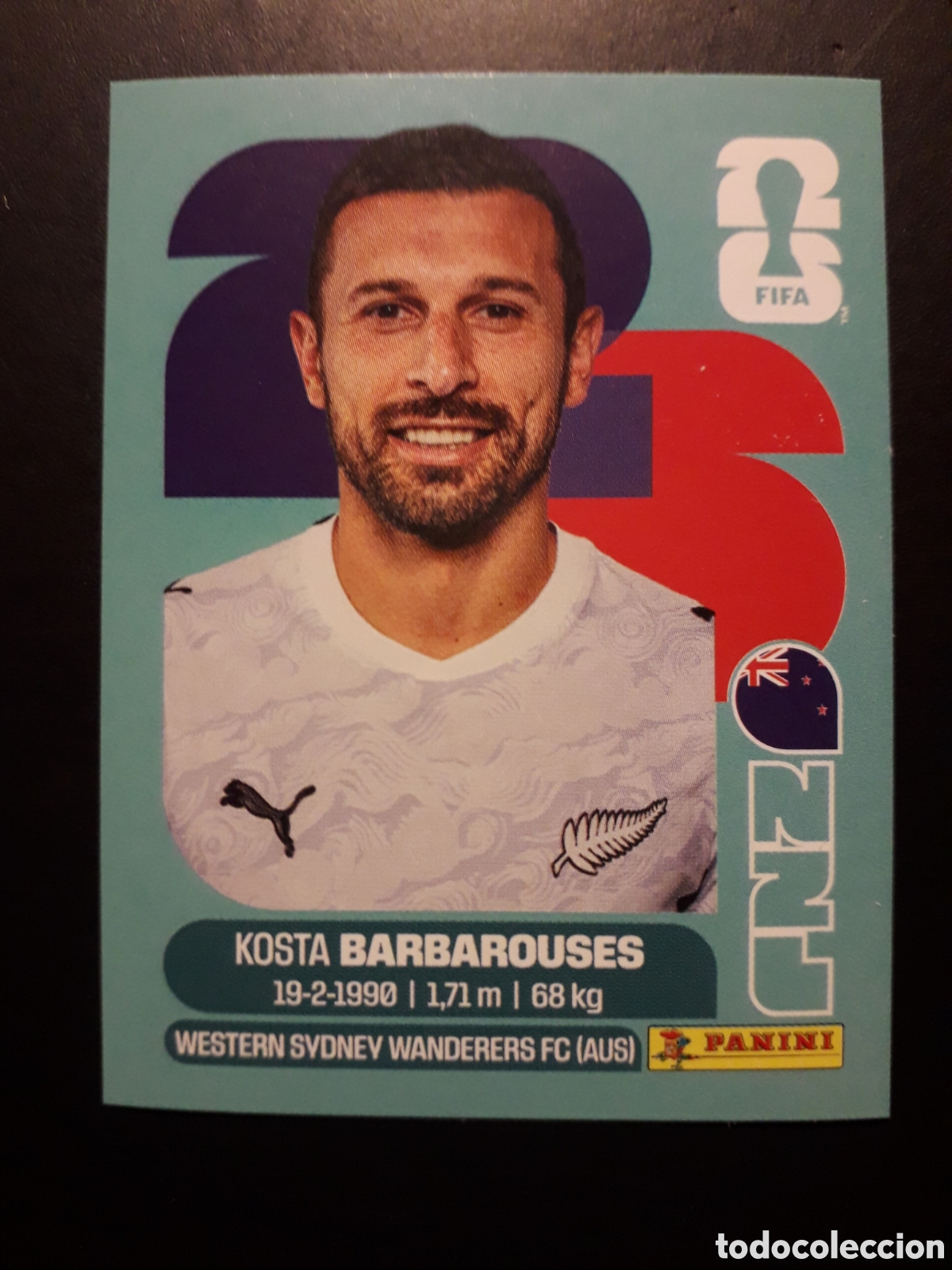 Cromos de f&uacute;tbol: BARBAROUSES NUEVA ZELANDA NZL 20 MUNDIAL F&Uacute;TBOL 2026 FIFA WORLD CUP PANINI SIN PEG PEDIDO M&Iacute;NIMO 3&euro;