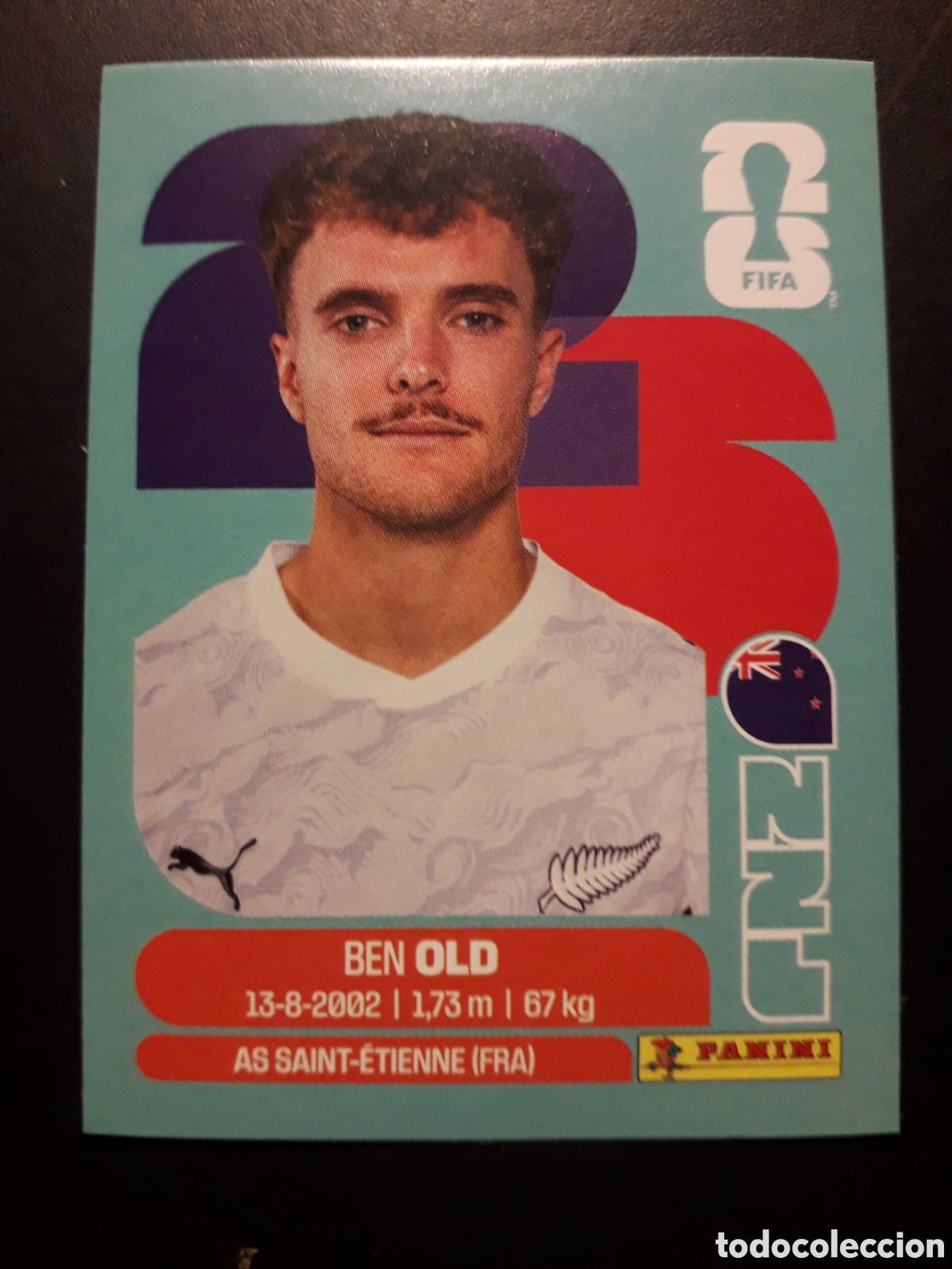 Cromos de f&uacute;tbol: OLD NUEVA ZELANDA NZL 16 MUNDIAL F&Uacute;TBOL 2026 FIFA WORLD CUP PANINI SIN PEGAR PEDIDO M&Iacute;NIMO 3&euro;