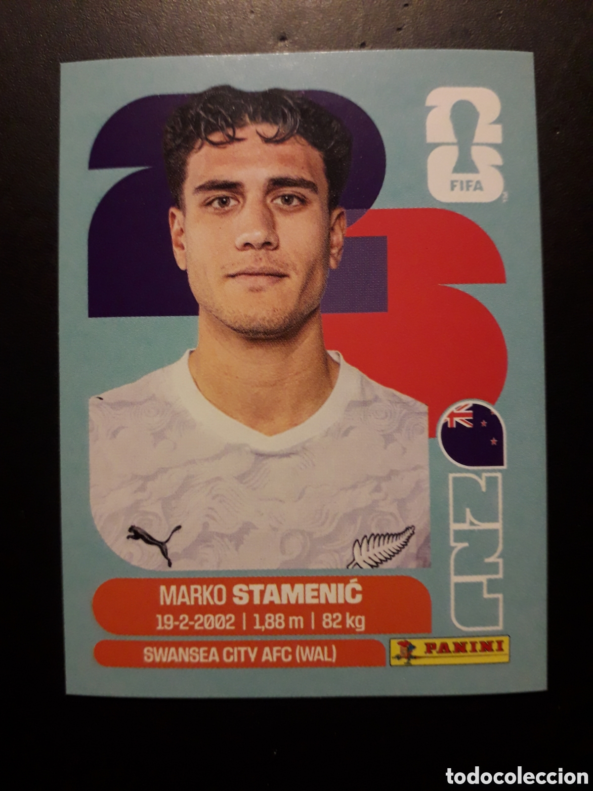 Cromos de f&uacute;tbol: STAMENIĆ NUEVA ZELANDA NZL 15 MUNDIAL F&Uacute;TBOL 2026 FIFA WORLD CUP PANINI SIN PEGAR PEDIDO M&Iacute;NIMO 3&euro;