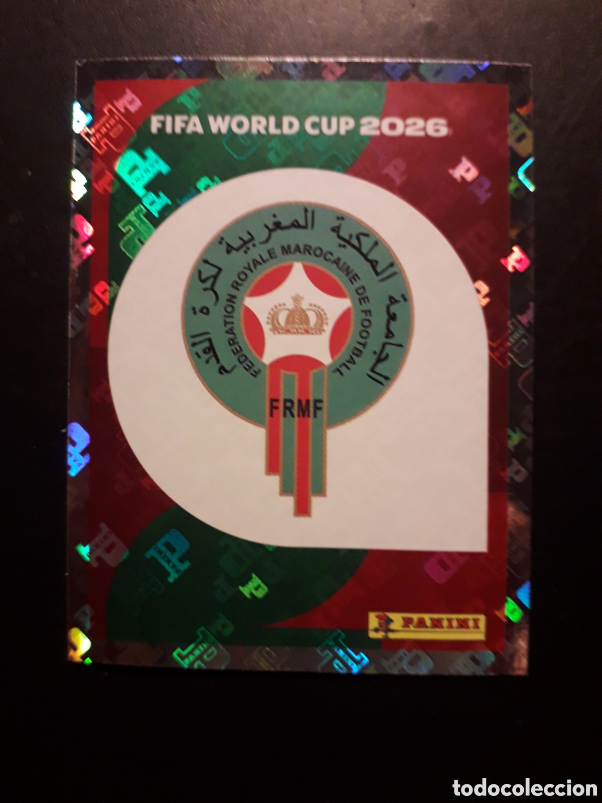 Cromos de f&uacute;tbol: ESCUDO MARRUECOS MAR 1 MUNDIAL F&Uacute;TBOL 2026 FIFA WORLD CUP PANINI SIN PEGAR PEDIDO M&Iacute;NIMO 3&euro;