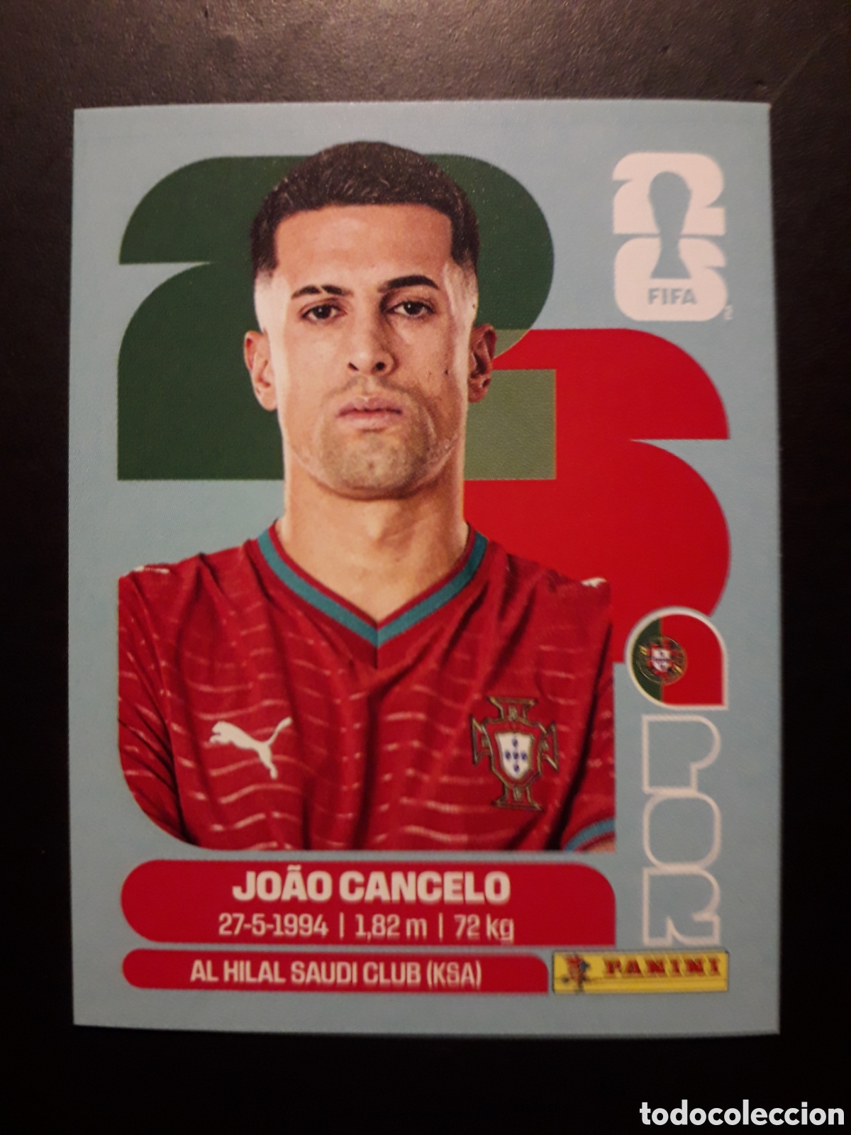 Cromos de f&uacute;tbol: JO&Atilde;O CANCELO PORTUGAL POR 5 MUNDIAL F&Uacute;TBOL 2026 FIFA WORLD CUP PANINI SIN PEGAR PEDIDO M&Iacute;NIMO 3&euro;