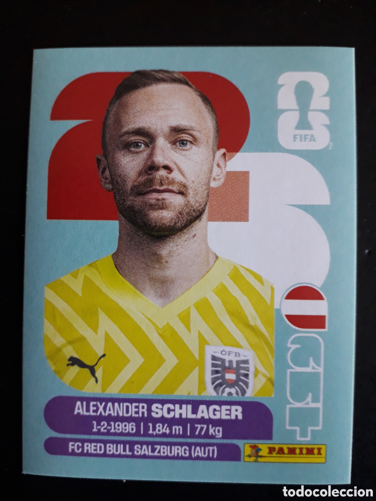 Cromos de f&uacute;tbol: SCHLAGER AUSTRIA AUT 2 MUNDIAL F&Uacute;TBOL 2026 FIFA WORLD CUP PANINI SIN PEGAR PEDIDO M&Iacute;NIMO 3&euro;