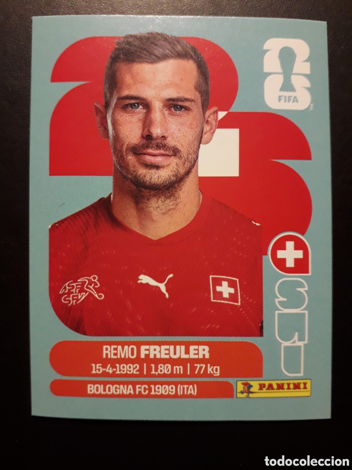 Cromos de f&uacute;tbol: FREULER SUIZA SUI 11 MUNDIAL F&Uacute;TBOL 2026 FIFA WORLD CUP PANINI SIN PEGAR PEDIDO M&Iacute;NIMO 3&euro;
