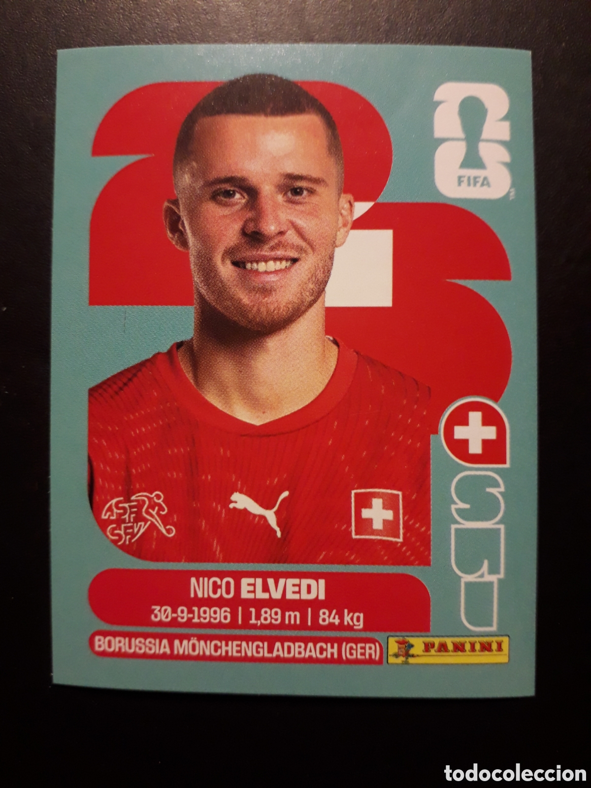 Cromos de f&uacute;tbol: ELDEVI SUIZA SUI 6 MUNDIAL F&Uacute;TBOL 2026 FIFA WORLD CUP PANINI SIN PEGAR PEDIDO M&Iacute;NIMO 3&euro;