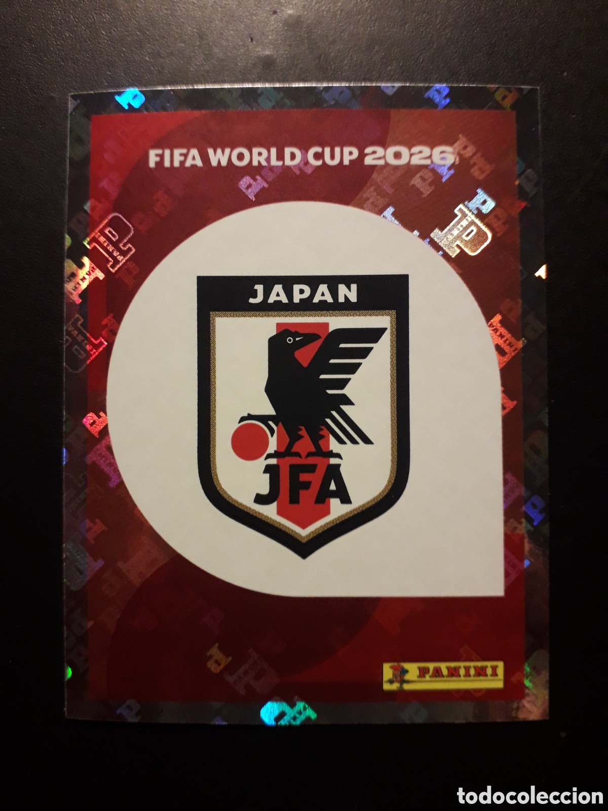 Cromos de f&uacute;tbol: ESCUDO JAP&Oacute;N JPN 1 MUNDIAL F&Uacute;TBOL 2026 FIFA WORLD CUP PANINI SIN PEGAR PEDIDO M&Iacute;NIMO 3&euro;