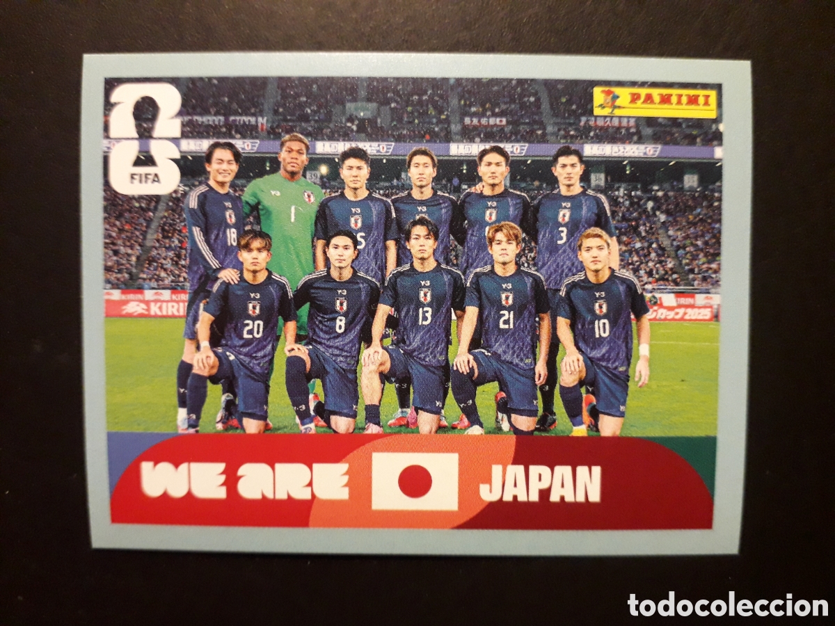 Cromos de f&uacute;tbol: EQUIPO JAP&Oacute;N JPN 13 MUNDIAL F&Uacute;TBOL 2026 FIFA WORLD CUP PANINI SIN PEGAR PEDIDO M&Iacute;NIMO 3&euro;.