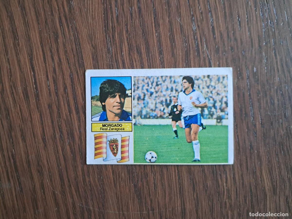 Cromos de f&uacute;tbol: cromo de futbol, edic. Este, liga 82-83, Morgado, Real Zaragoza. sin pegar.