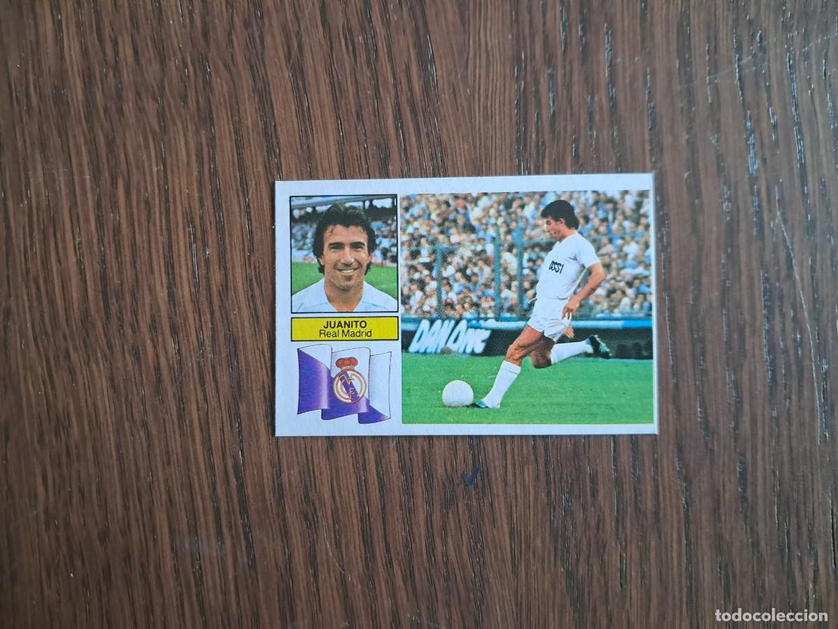 Cromos de f&uacute;tbol: cromo de futbol, edic. Este, liga 82-83, Juanito, Real Madrid. sin pegar. con publicidad Zanussi.