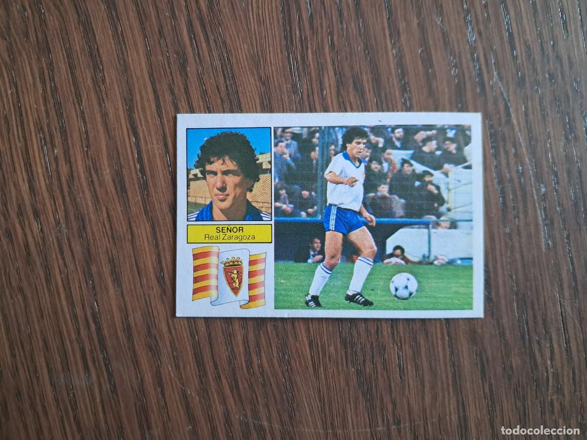 Cromos de f&uacute;tbol: cromo de futbol, edic. Este, liga 82-83, Se&ntilde;or, Real Zaragoza. sin pegar.
