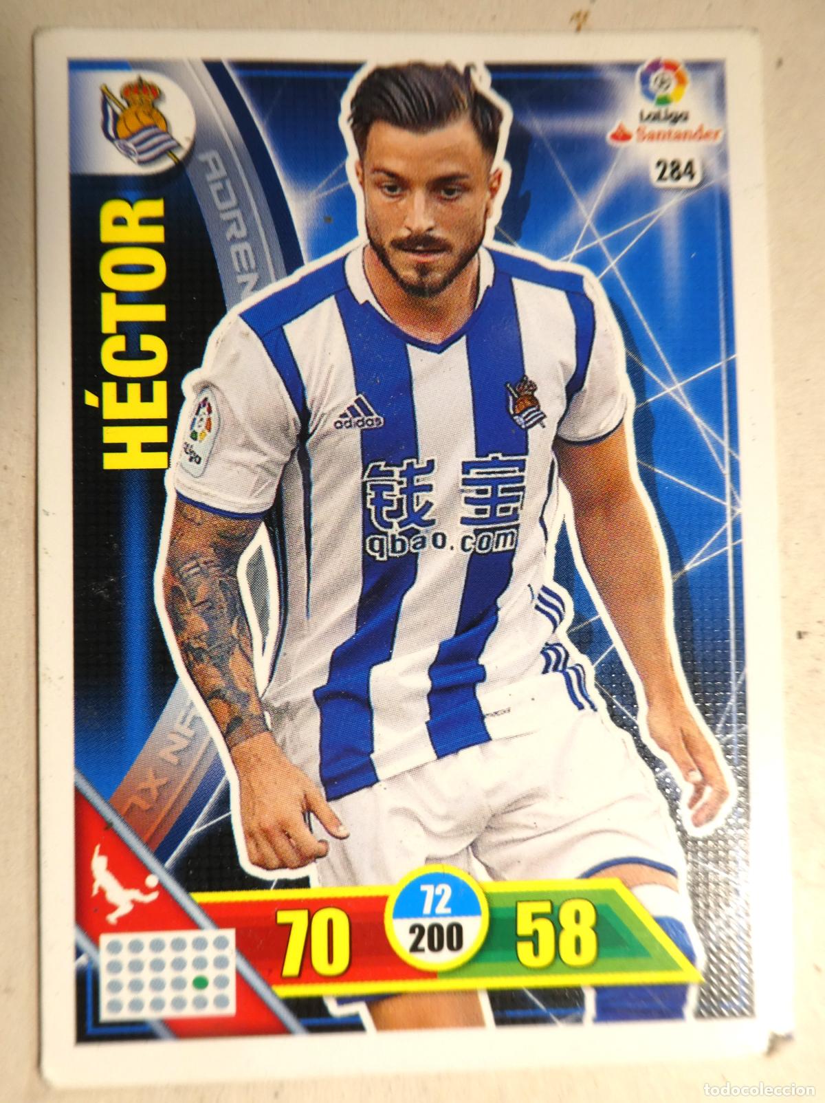 Cromos de f&uacute;tbol: CROMO H&Eacute;CTOR REAL SOCIEDAD ADRENALYN 2016 2017 nuevo