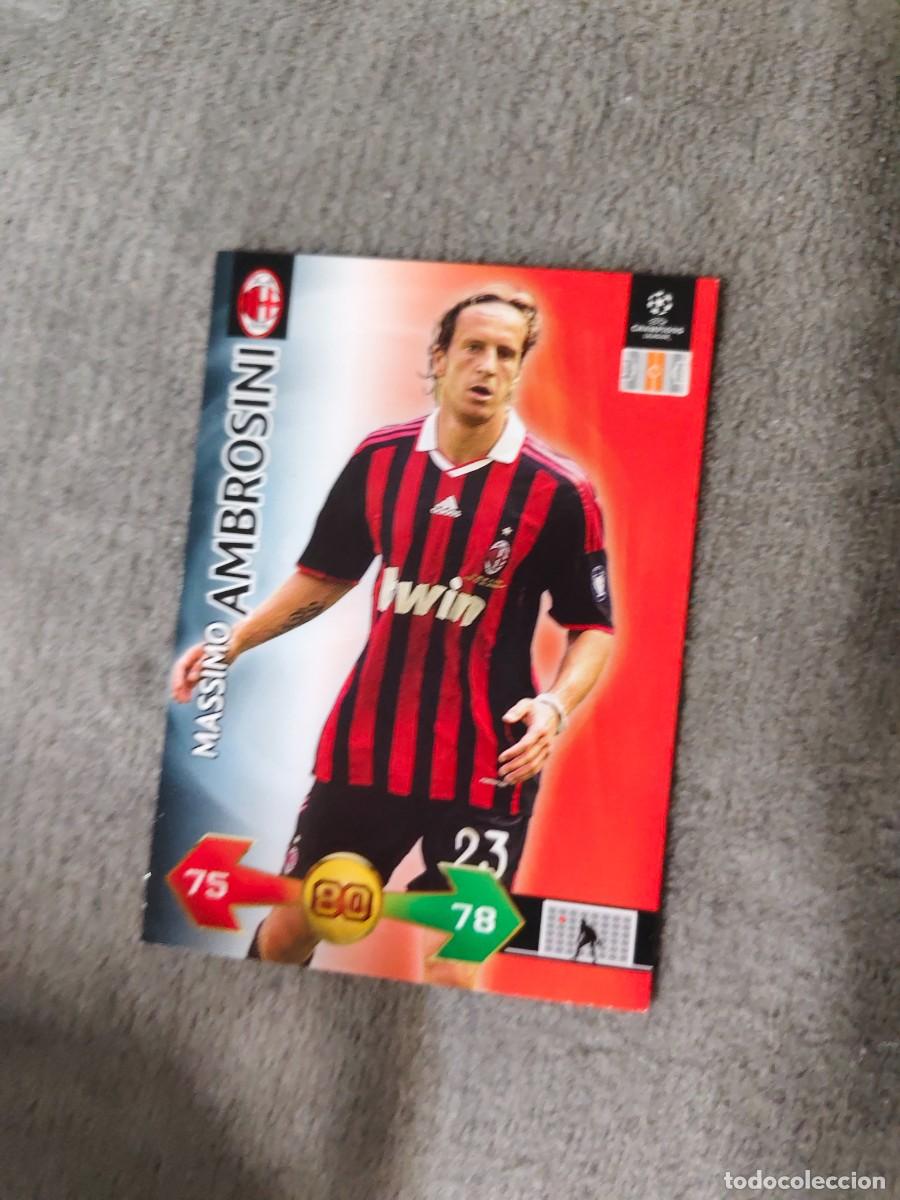 Figurine di Calcio: SUPER STRIKES 2009 10 MASSIMO AMBROSINI AC MILAN ADRENALYN PANINI CHAMPIONS LEAGUE 09 2010 AAO