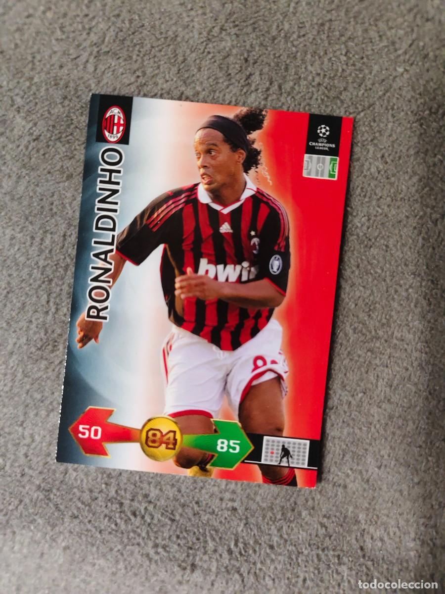 Figurine di Calcio: SUPER STRIKES 2009 10 RONALDINHO AC MILAN ADRENALYN PANINI CHAMPIONS LEAGUE 09 2010 AAO