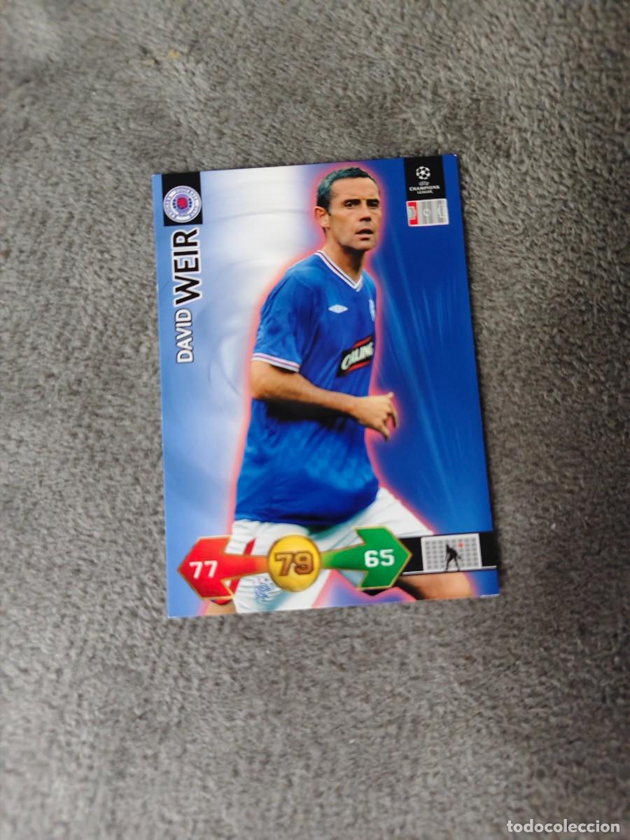 Cromos de Futebol: SUPER STRIKES 2009 10 DAVID WEIR RANGERS FC ADRENALYN PANINI CHAMPIONS LEAGUE 09 2010 AAO