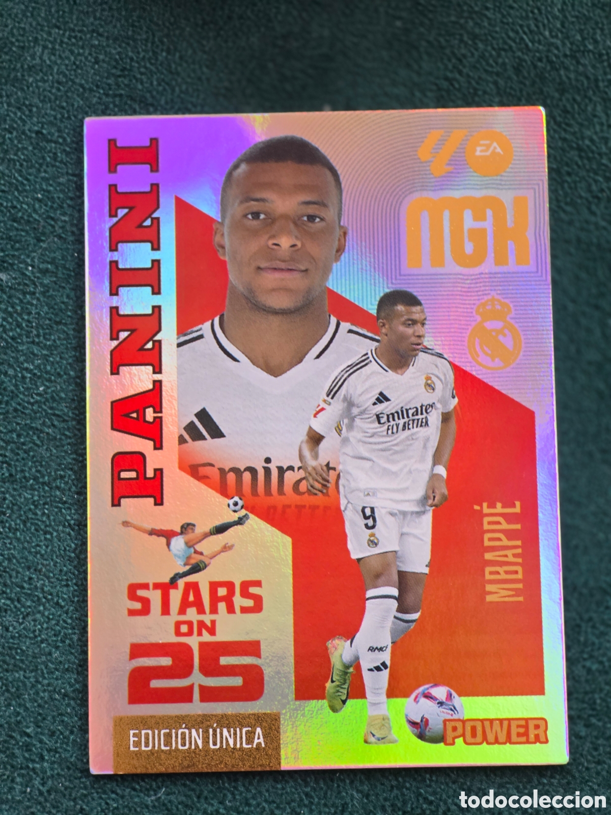 Cromos de f&uacute;tbol: Kylian Mbappe Stars on 25 Megacracks 2026 2027 Edici&oacute;n Unica Box Premium 26 27