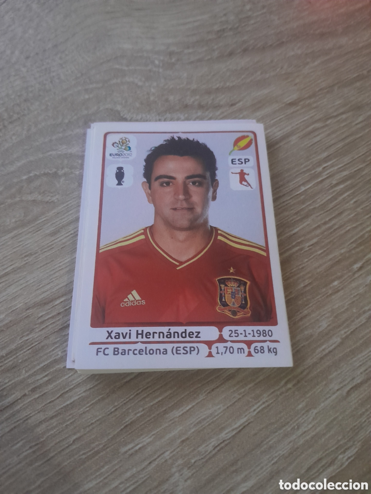 Cromos de f&uacute;tbol: n&ordm; 296 xavi ESPA&Ntilde;A panini UEFA EURO 2012 ( POLONIA - UCRANIA ) NUNCA PEGADO