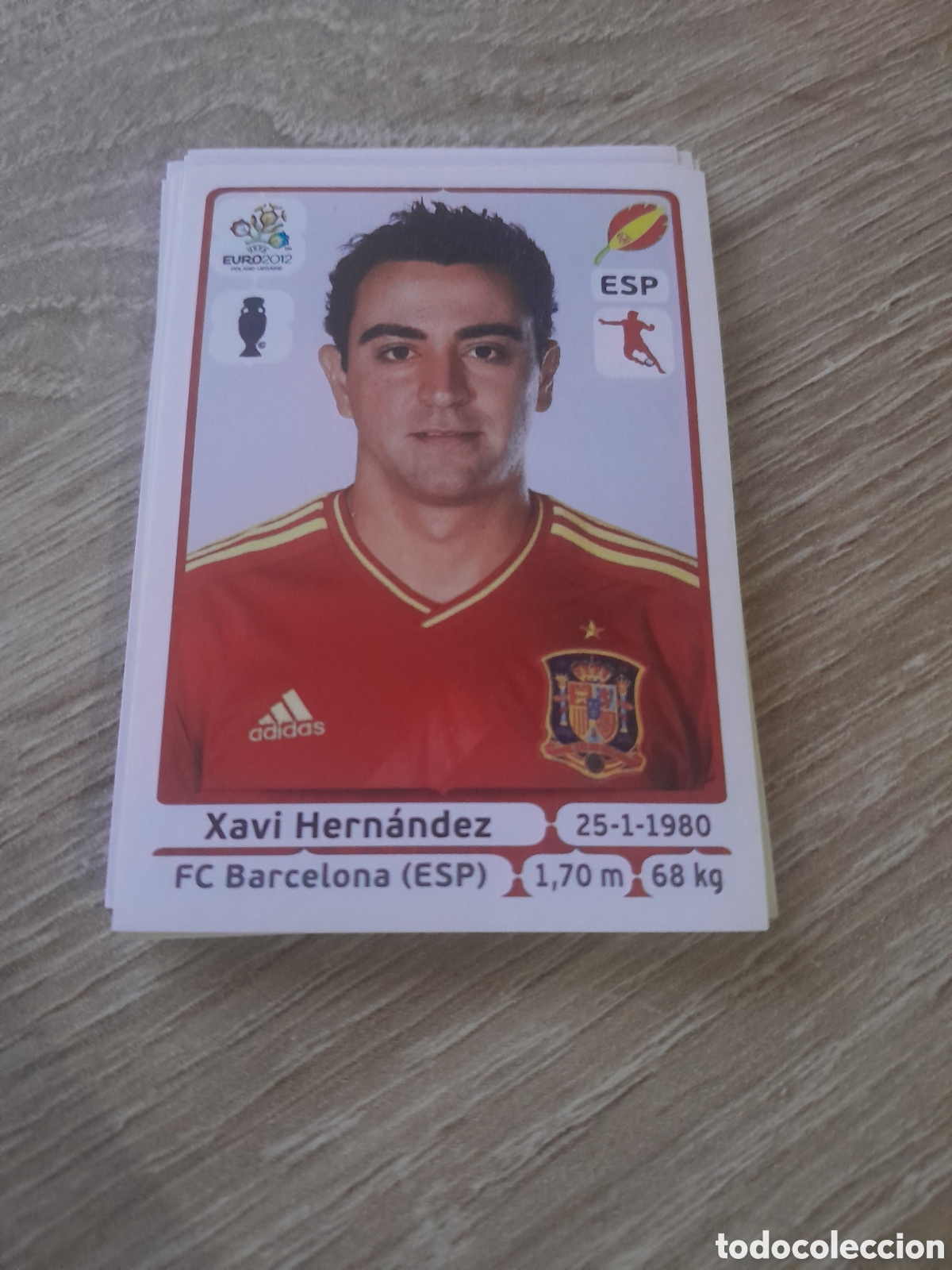 Cromos de f&uacute;tbol: n&ordm; 296 xavi ESPA&Ntilde;A panini UEFA EURO 2012 ( POLONIA - UCRANIA ) NUNCA PEGADO