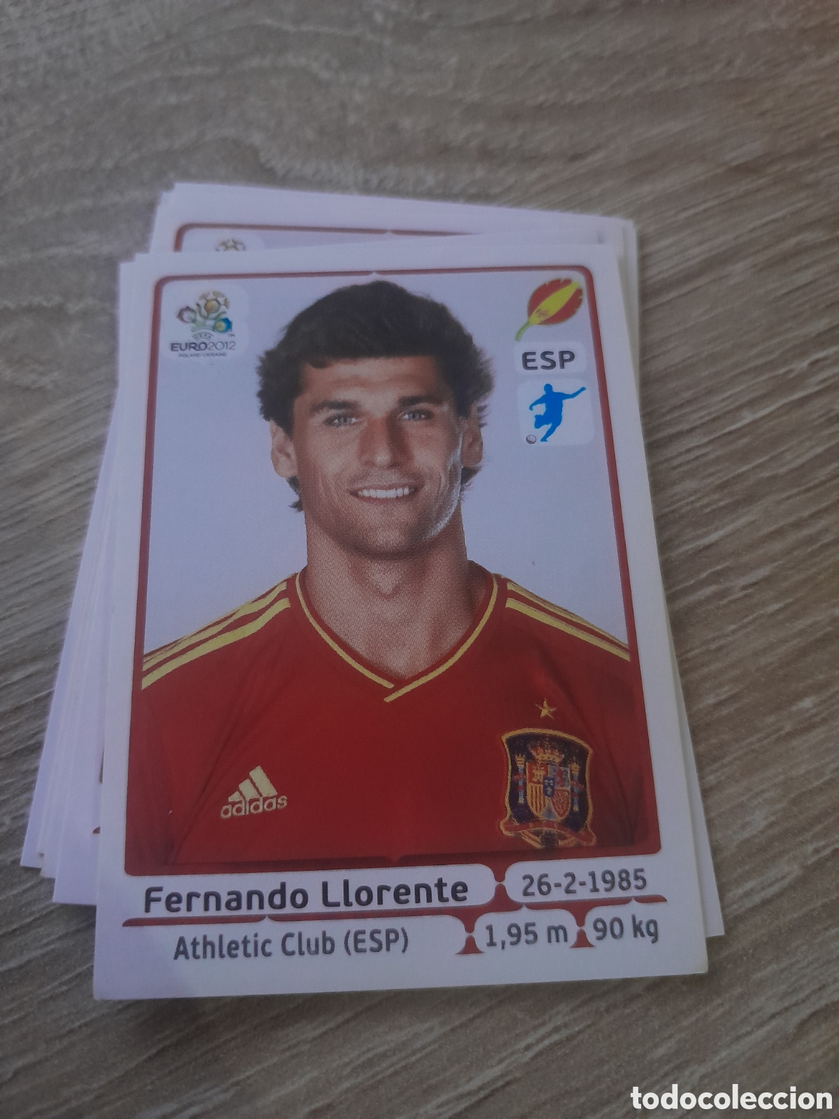 Cromos de f&uacute;tbol: n&ordm; 306 LLORENTE ESPA&Ntilde;A panini UEFA EURO 2012 ( POLONIA - UCRANIA ) NUNCA PEGADO