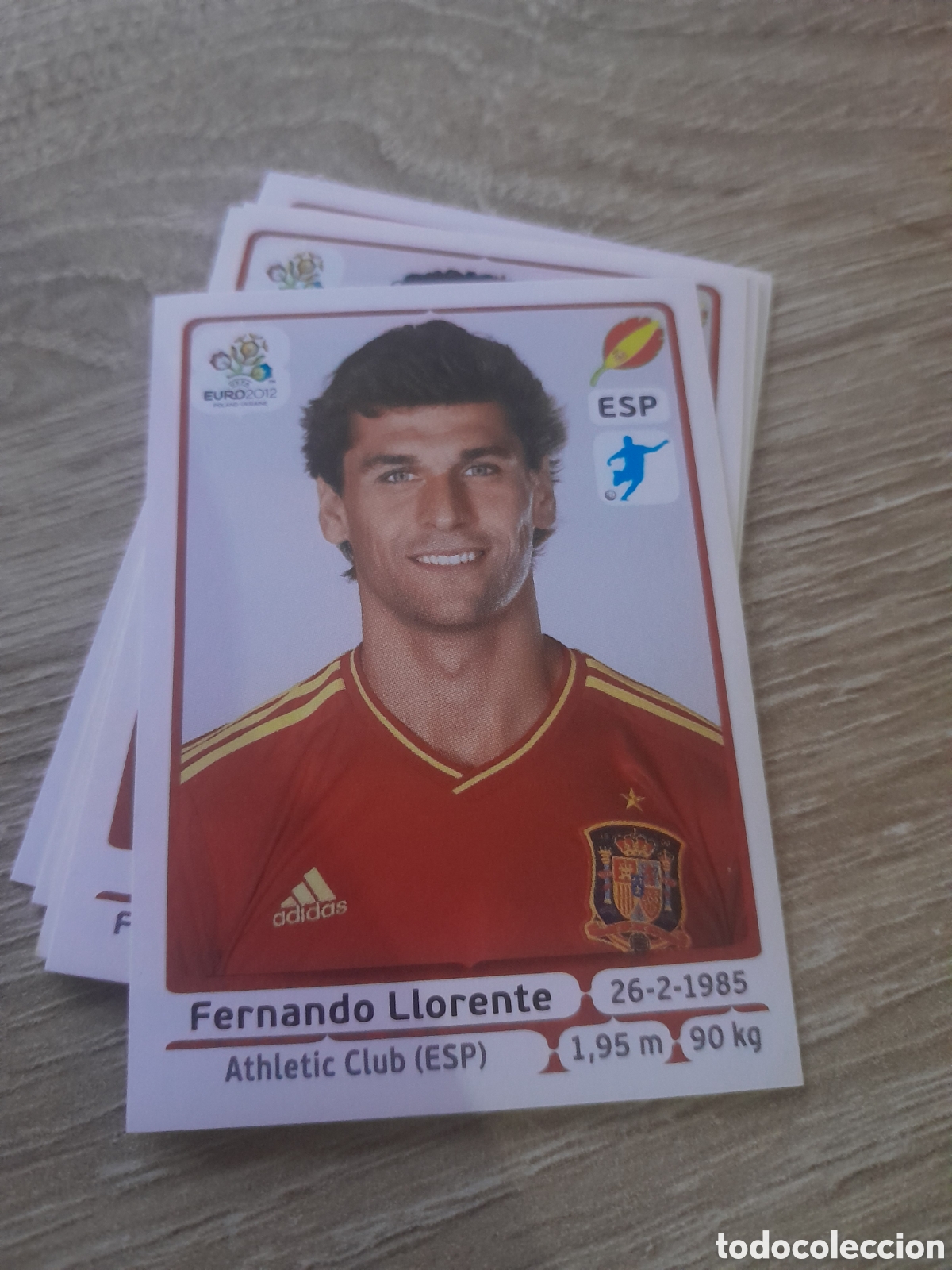 Cromos de f&uacute;tbol: n&ordm; 306 LLORENTE ESPA&Ntilde;A panini UEFA EURO 2012 ( POLONIA - UCRANIA ) NUNCA PEGADO