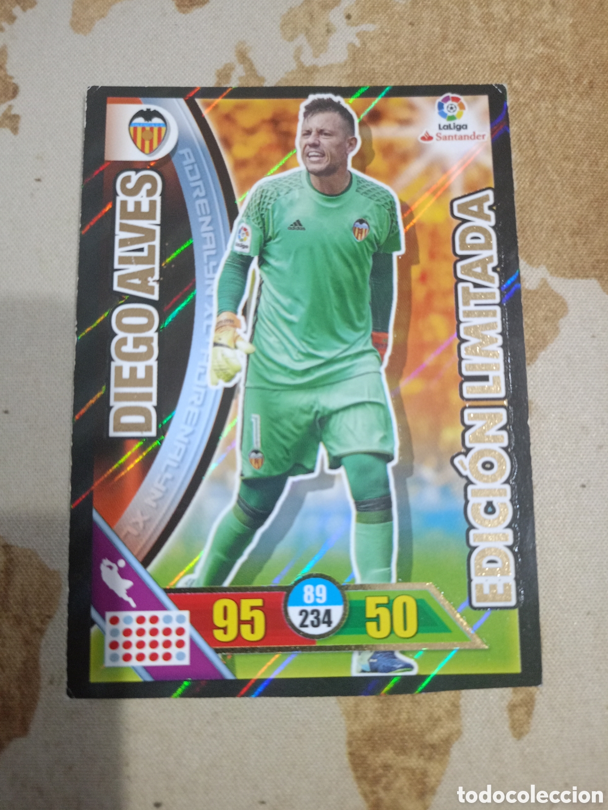 Cromos de f&uacute;tbol: # Edici&oacute;n Limitada DIEGO ALVES Adrenalyn 2016-17