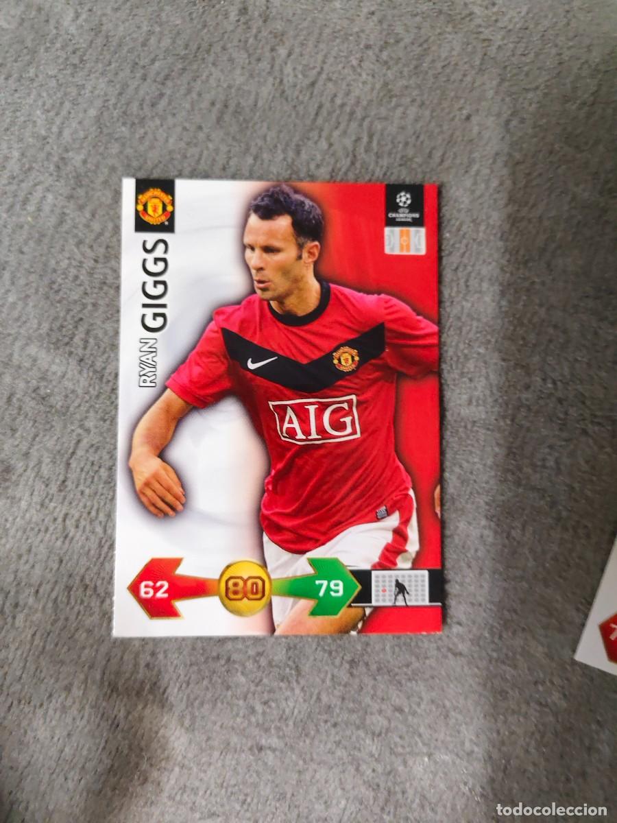 Fu&szlig;ball-Sticker: SUPER STRIKES 2009 10 RYAN GIGGS MANCHESTER UNITED ADRENALYN PANINI CHAMPIONS LEAGUE 09 2010 AAO
