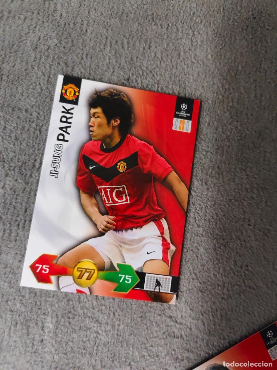 Fu&szlig;ball-Sticker: SUPER STRIKES 2009 10 PARK JI-SUNG MANCHESTER UNITED ADRENALYN PANINI CHAMPIONS LEAGUE 09 2010 AAO