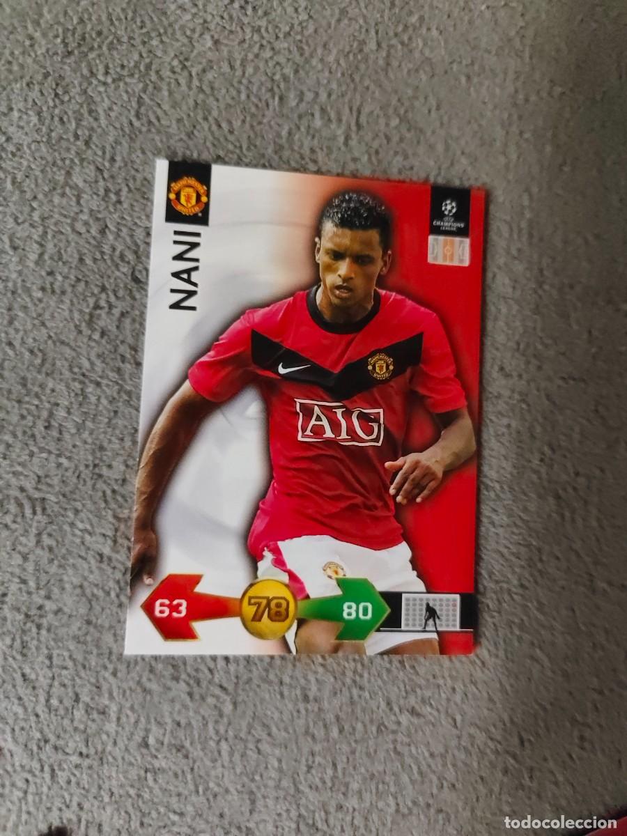 Fu&szlig;ball-Sticker: SUPER STRIKES 2009 10 NANI MANCHESTER UNITED ADRENALYN PANINI CHAMPIONS LEAGUE 09 2010 AAO