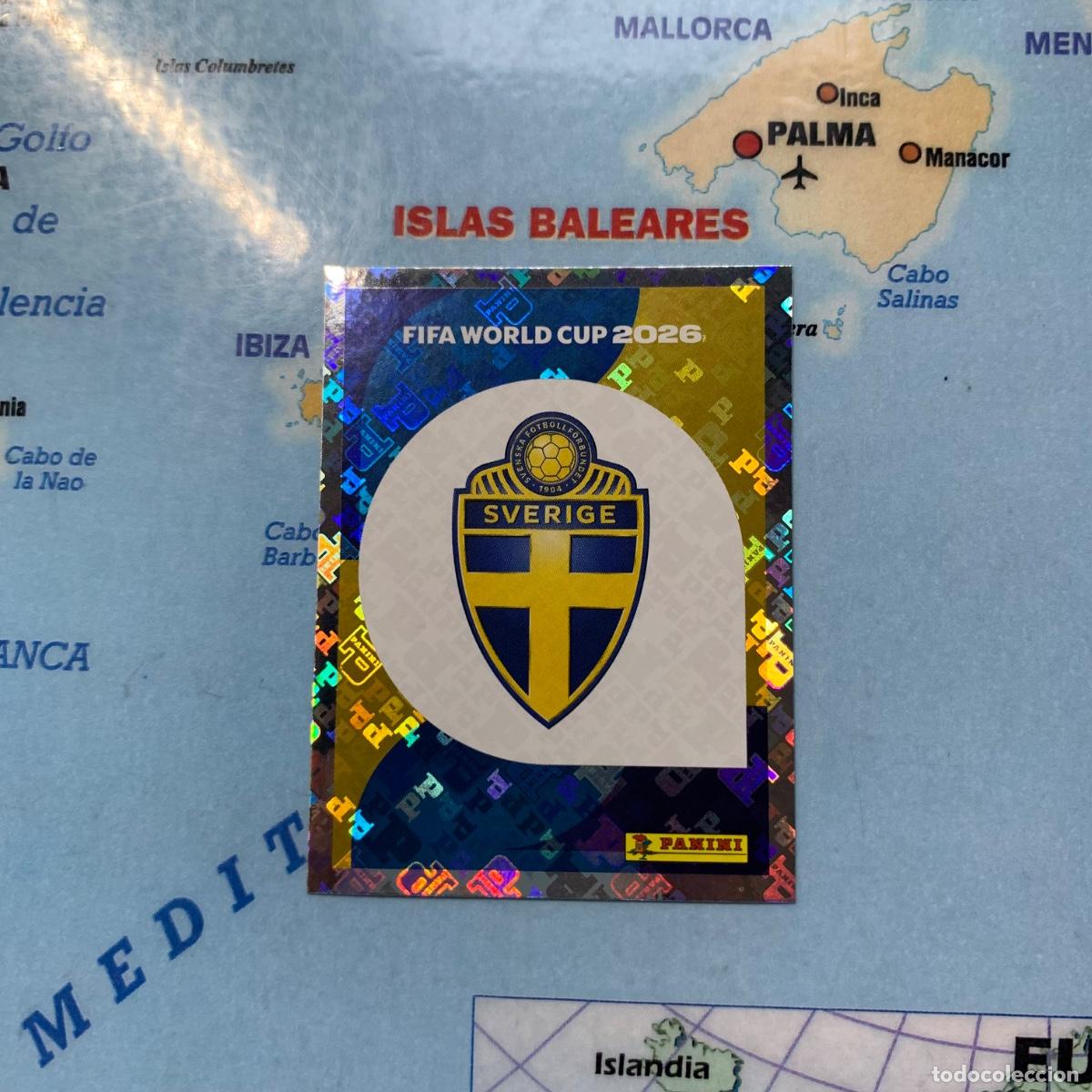 Football Stickers: Suecia n&uacute;mero 1 cromo panini Mundial Fifa World Cup 2026