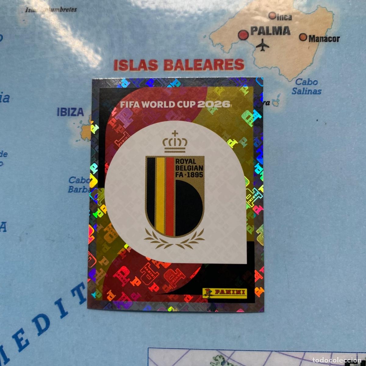 Football Stickers: B&eacute;lgica n&uacute;mero 1 cromo panini Mundial Fifa World Cup 2026