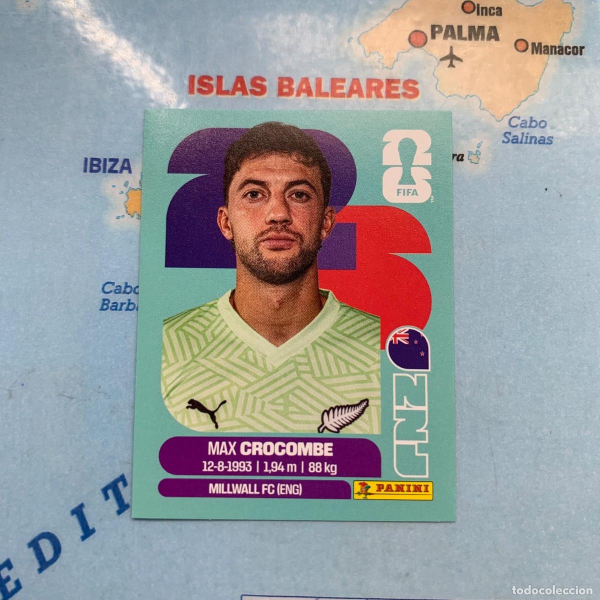 Football Stickers: Nueva Zelanda n&uacute;mero 2 cromo panini Mundial Fifa World Cup 2026