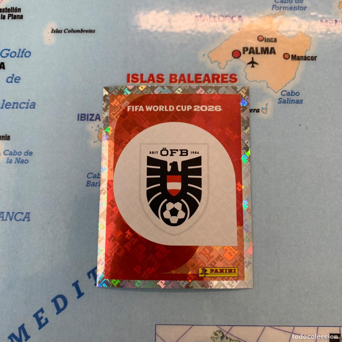 Cromos de f&uacute;tbol: Austria n&uacute;mero 1 cromo panini Mundial Fifa World Cup 2026