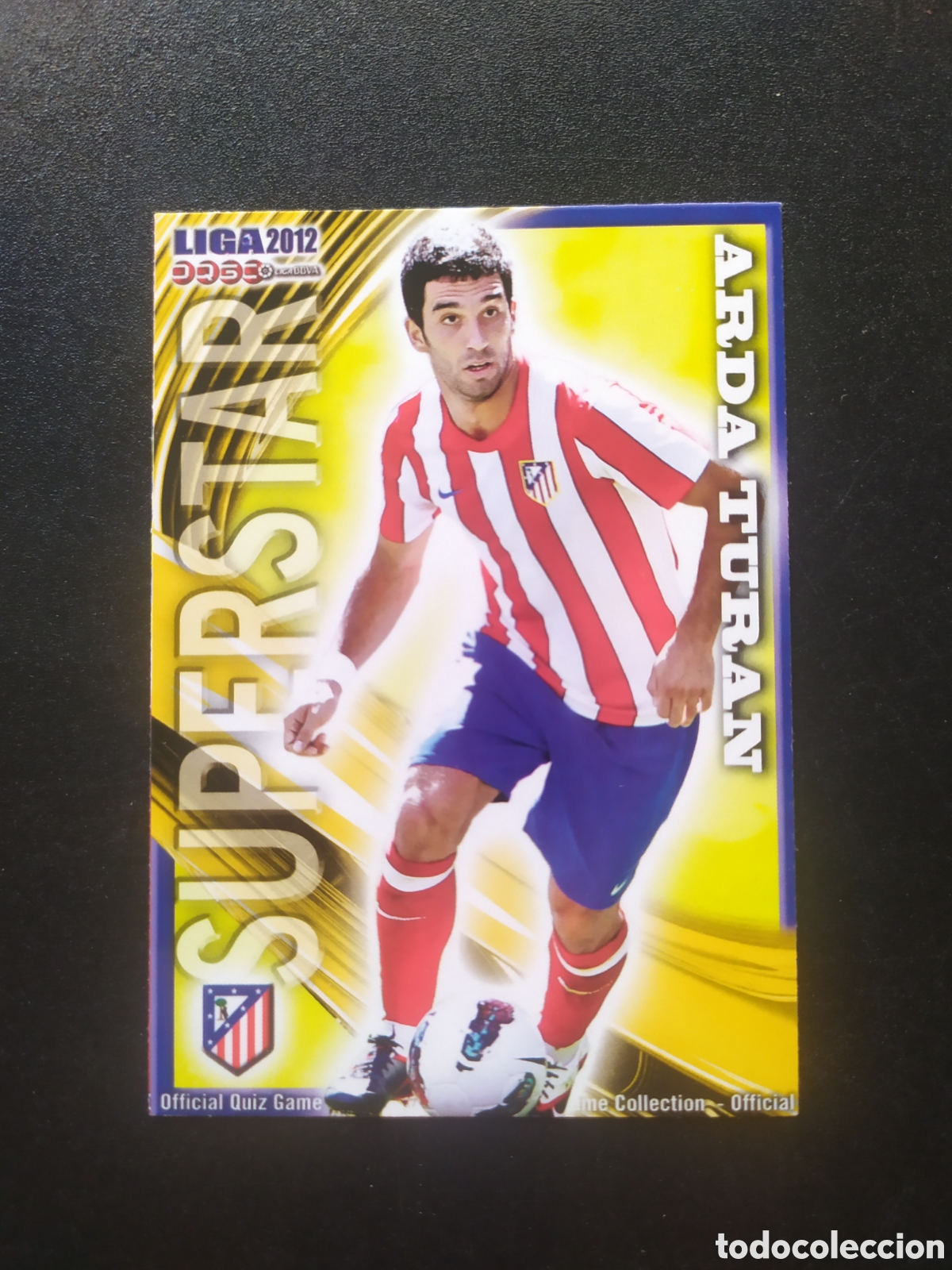 Cartes &agrave; collectionner de Football: Mundicromo fichas Liga 2011 2012 11 12 Arda Turan superstar mate n&deg; 186 Atl&eacute;tico Madrid