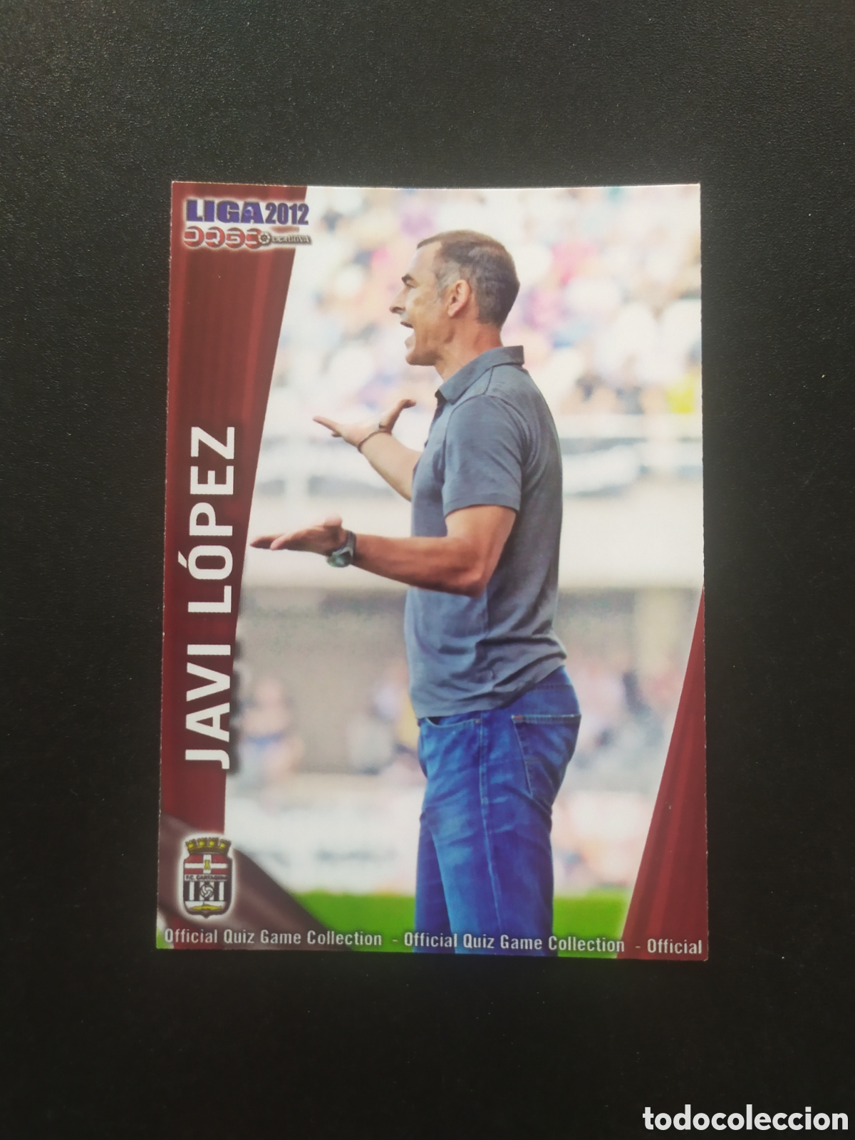 Cromos de f&uacute;tbol: Mundicromo fichas Liga 2011 2012 11 12 Javi L&oacute;pez n&deg; 966 Cartagena