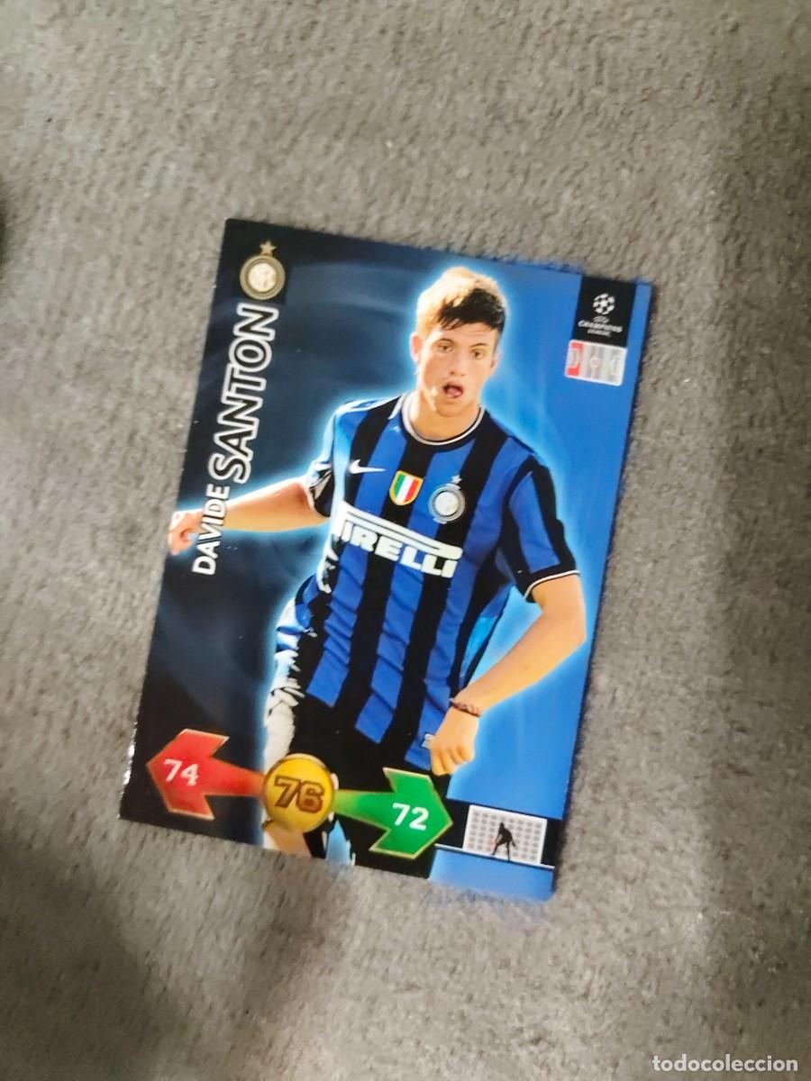 Football Stickers: SUPER STRIKES 2009 10 DAVIDE SANTON INTER MILAN ADRENALYN PANINI CHAMPIONS LEAGUE 09 2010 AAO
