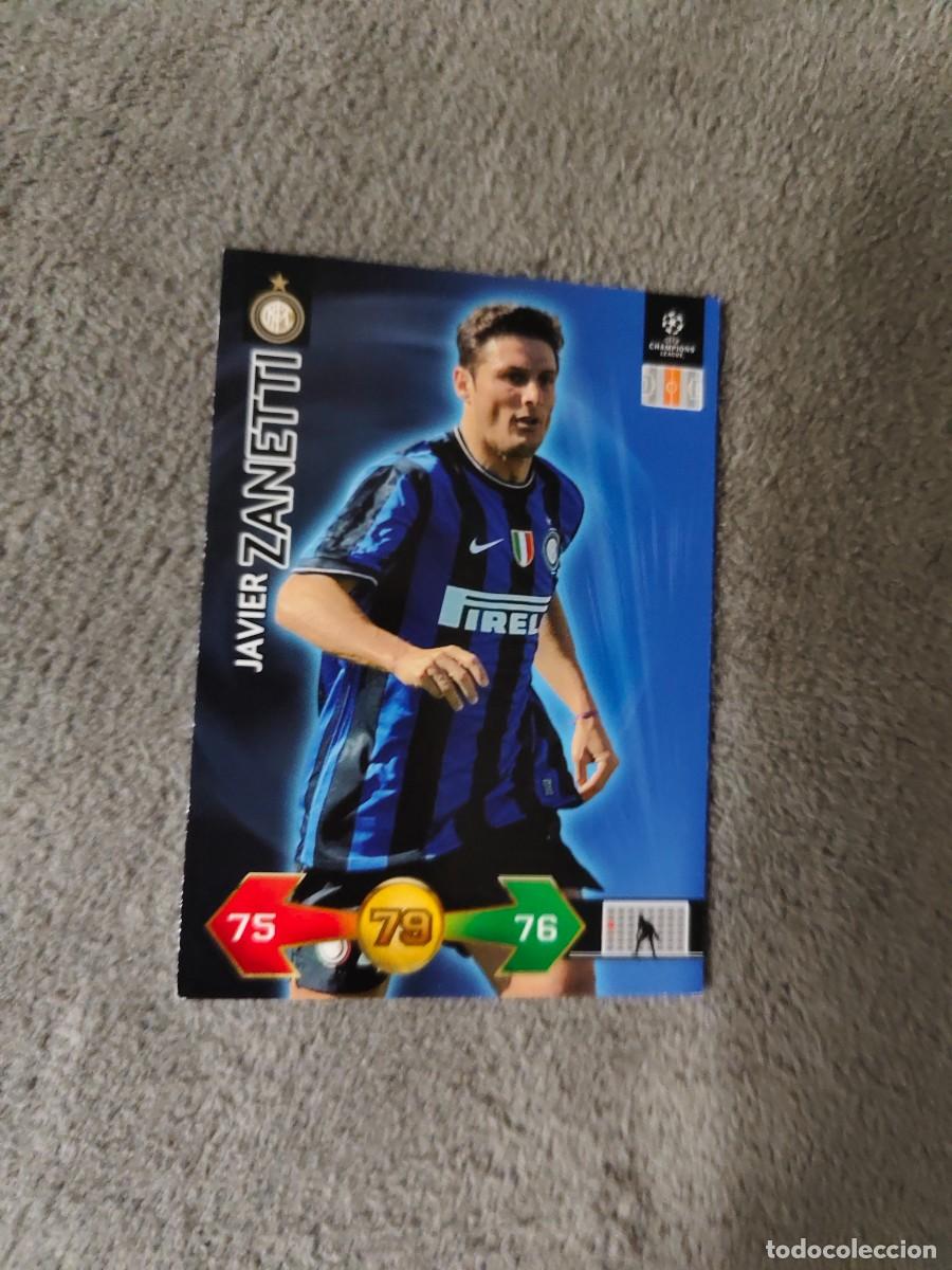 Football Stickers: SUPER STRIKES 2009 10 JAVIER ZANETTI INTER MILAN ADRENALYN PANINI CHAMPIONS LEAGUE 09 2010 AAO
