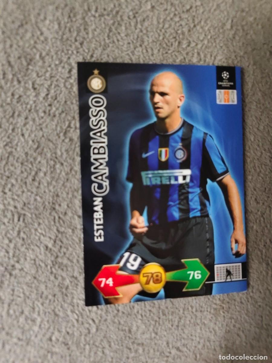 Football Stickers: SUPER STRIKES 2009 10 ESTEBAN CAMBIASSO INTER MILAN ADRENALYN PANINI CHAMPIONS LEAGUE 09 2010 AAO