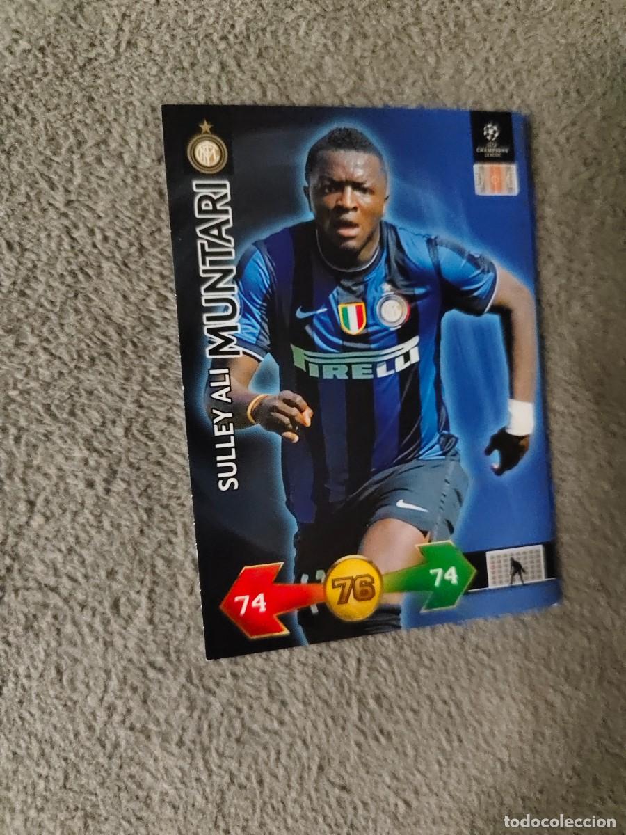 Cromos de f&uacute;tbol: SUPER STRIKES 2009 10 SULLEY MUNTARI INTER MILAN ADRENALYN PANINI CHAMPIONS LEAGUE 09 2010 AAO