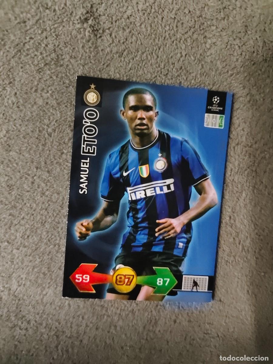 Cromos de f&uacute;tbol: SUPER STRIKES 2009 10 SAMUEL ETO&rsquo;O INTER MILAN ADRENALYN PANINI CHAMPIONS LEAGUE 09 2010 AAO