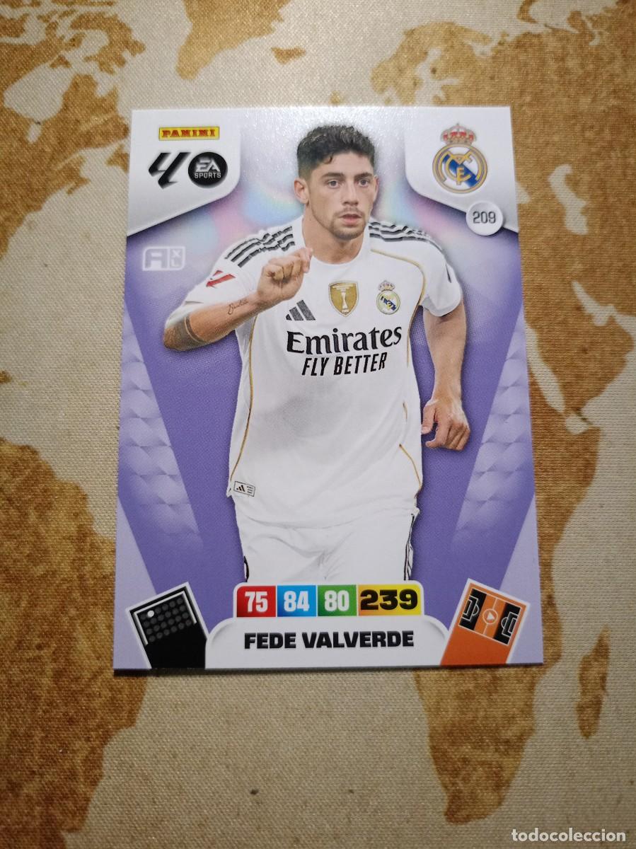 Cromos de f&uacute;tbol: Real Madrid 209 FEDE VALVERDE Adrenalyn 2025-26