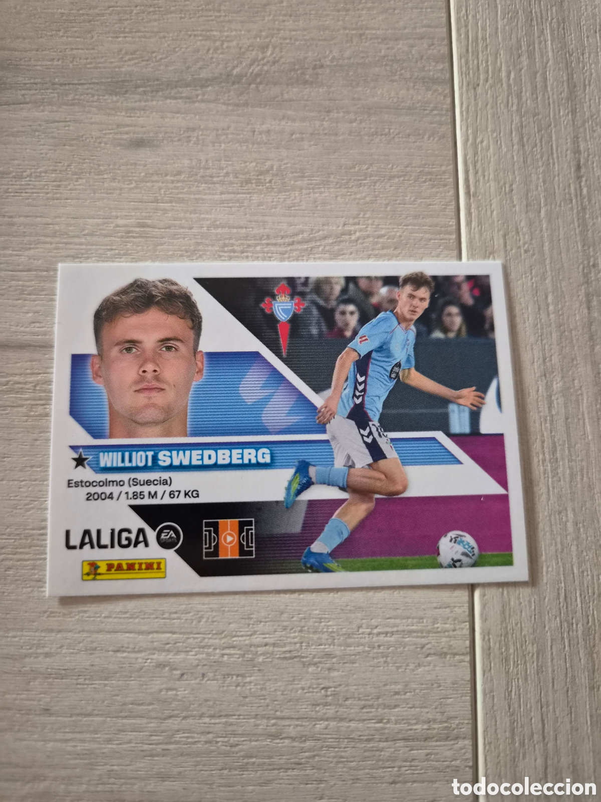 Cromos de f&uacute;tbol: N&deg;16 Celta de Vigo Swedberg Liga Este 26/27