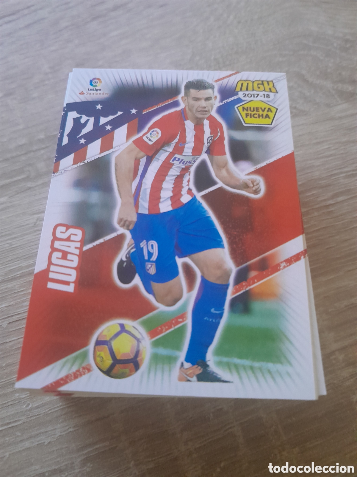 Cromos de f&uacute;tbol: n&ordm; 63 bis lucas megacracks 2017 2018 cromo liga mgk 2017-18