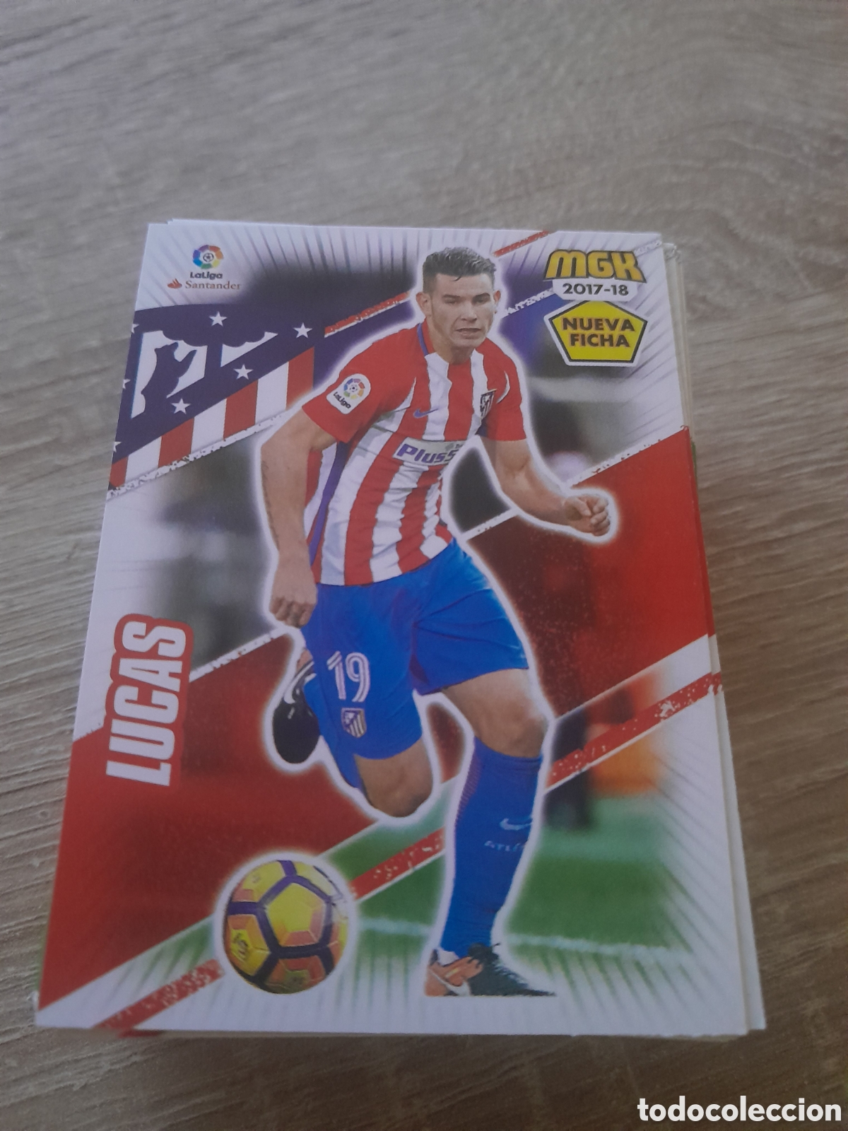 Cromos de f&uacute;tbol: n&ordm; 63 bis lucas megacracks 2017 2018 cromo liga mgk 2017-18