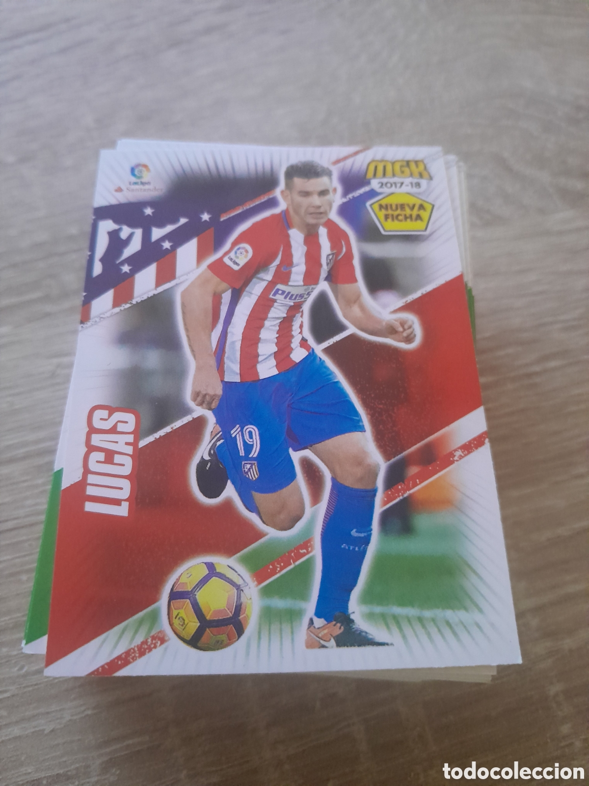 Cromos de f&uacute;tbol: n&ordm; 63 bis lucas megacracks 2017 2018 cromo liga mgk 2017-18