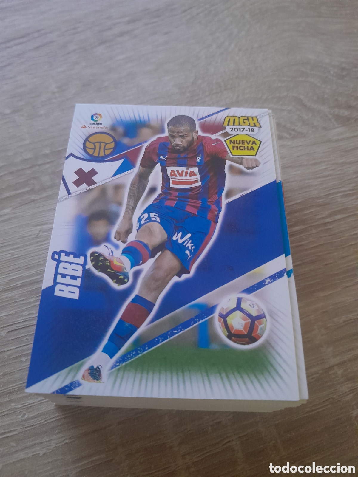 Cromos de f&uacute;tbol: n&ordm; 203 bis bebe megacracks 2017 2018 cromo liga mgk 2017-18