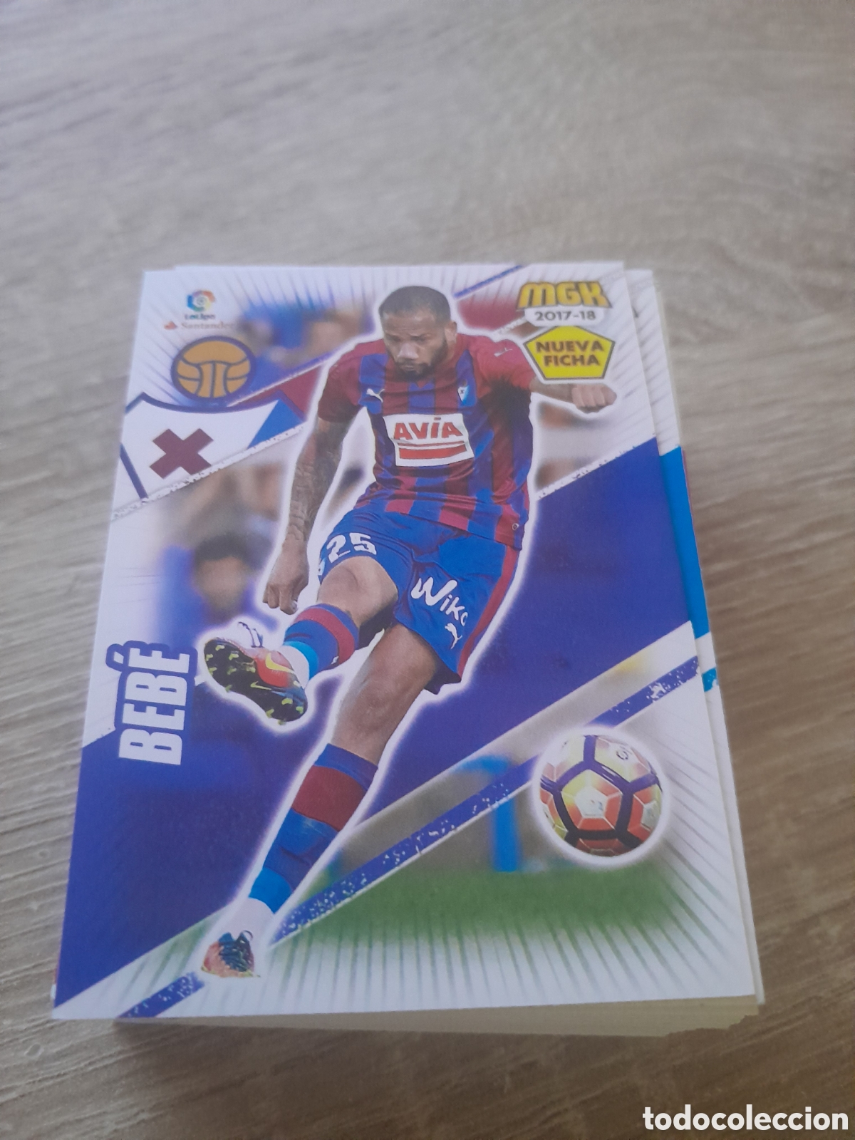 Cromos de f&uacute;tbol: n&ordm; 203 bis bebe megacracks 2017 2018 cromo liga mgk 2017-18