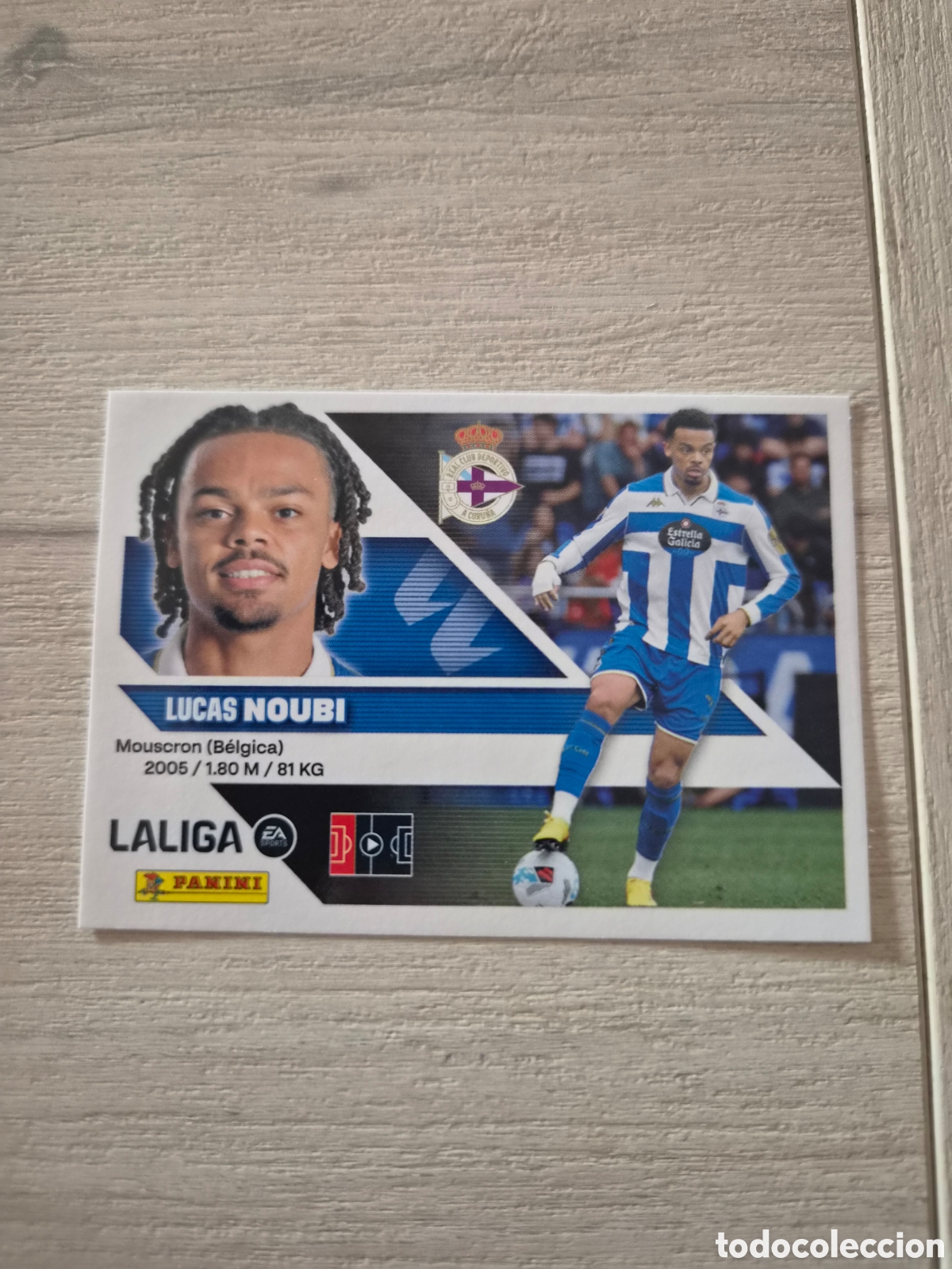 Cartes &agrave; collectionner de Football: N&deg;7 Deportivo La Coru&ntilde;a Noubi Liga Este 26/27