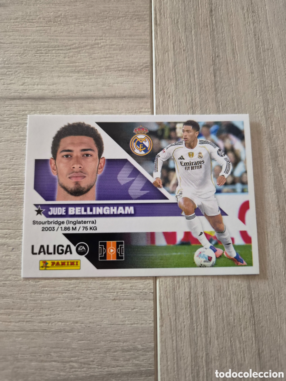 Cromos de f&uacute;tbol: N&deg;14 Real Madrid Bellingham Liga Este 26/27