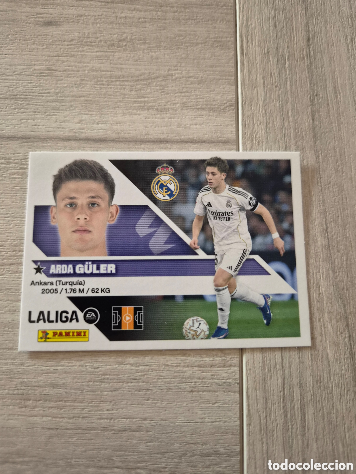Cromos de f&uacute;tbol: N&deg;15A Real Madrid G&uuml;ler Liga Este 26/27