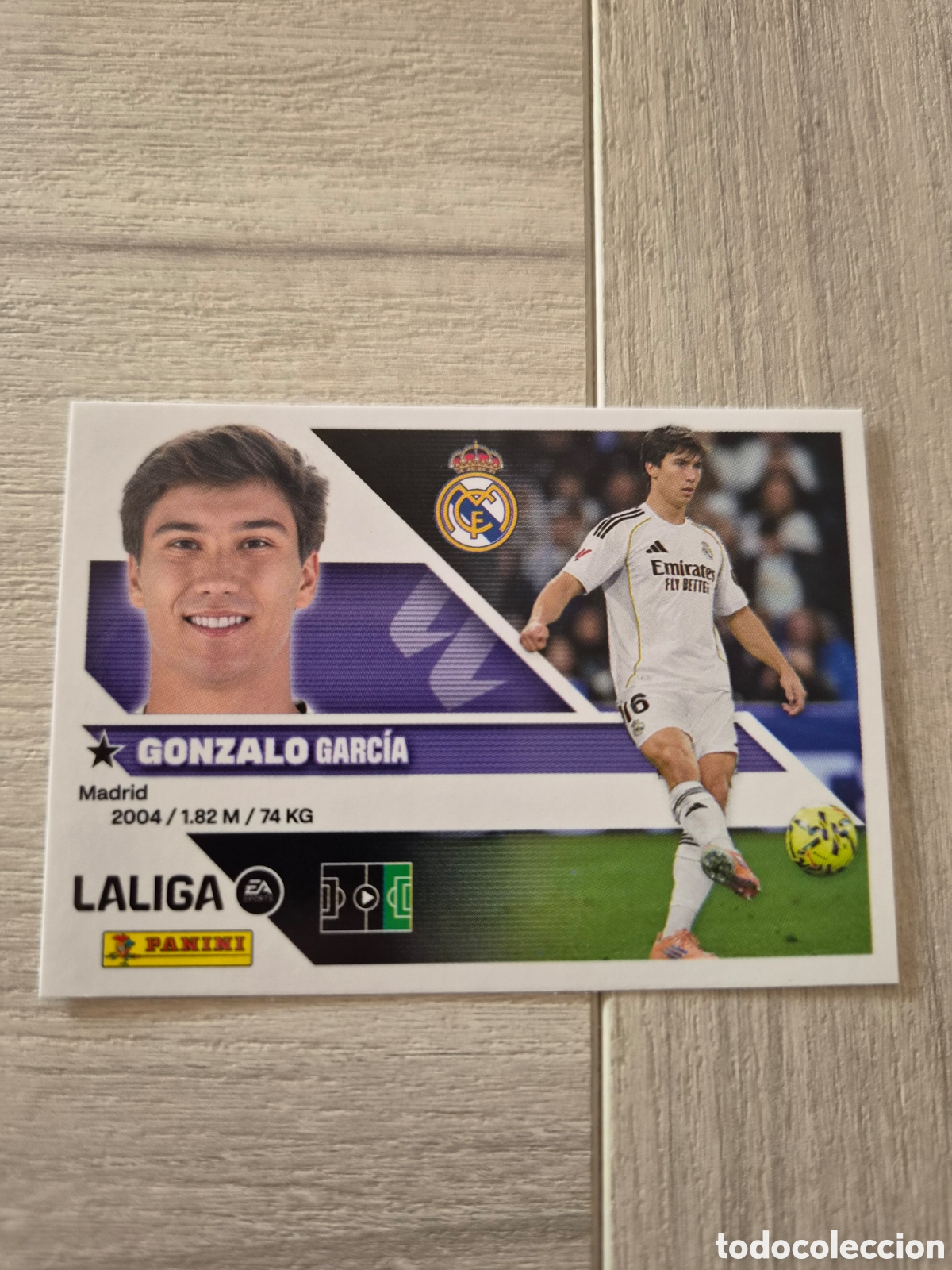 Cromos de f&uacute;tbol: N&deg;17 Real Madrid Gonzalo Liga Este 26/27